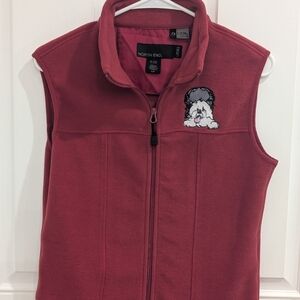 North End Red Ladies Fleece Vest